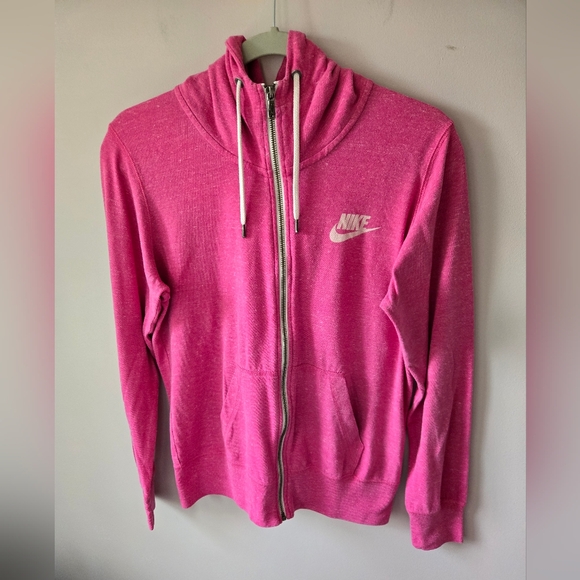 Nike Jackets & Blazers - Nike Sportswear Gym Vintage Full-Zip Hoodie Pink Large